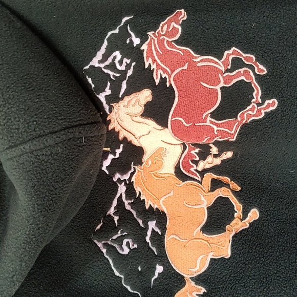 Hunter Green Cabela's Fleece Drawstring Jacket - Picture 4 of 7